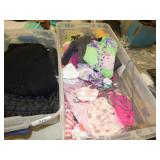 2 TOTES OF SMALL GIRLS CLOTHES