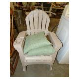 2 PLASTIC DECK CHAIRS