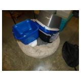 LARGE PET BED & CAT LITTER BOXES