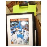 BOX OF NEW PICTURES FRAMES & COOLER