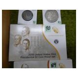 2016 PRESIDENTIAL $1 COINS PROOF SET LOWER MINTAGE