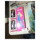 BARBIE DOLL & 2 HALLMARK BARBIE ORNAMENTS