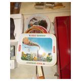TENNIS RACKETS, COKE TRAY, MUSIC CITY TRAY