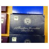 1974-2 IKE DOLLAR 40% UNC. IN BLUE PACK