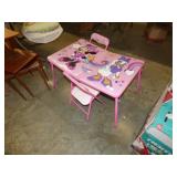 MINI MOUSE TABLE & 2 CHAIRS