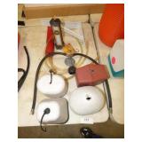 FLUID PUMP, SHELF BRACKETS, LED WORK LIGHT, FAUCET