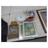 FIESTA CREAMER, KITCHEN ITEMS & WALL DECOR