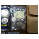 BAG OF 18 SILVER (80%)CANADIAN QUARTERS=2.7 oz
