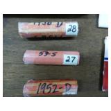 1953-S WHEAT CENTS SOILD DATE ROLL