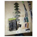 6 NEW SHAFT BEARING SETS, FLY TYING CLAMP, BATTERY