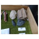 PETROFIED WOOD, QUARTZ, ARROWHEAD