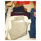 5 PAIRS OF LIKE NEW MENS DRESS PANTS 33&34 WAIST