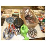 WOOD CRAFT ITEMS , UTENSILS, ROASTER