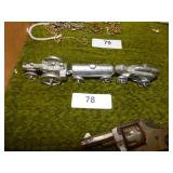 PEWTER TRACTOR, GAS TANK & THRASHER