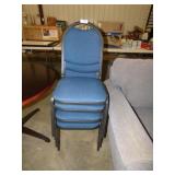 4 NICE STACK CHAIRS
