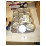 11 NEW 1/2 PINT CANNING JARS WITH LIDS