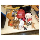STUFFED TOYS & BALL HELMET