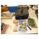 2 VCRS, WALKIE TALKIES, OLD MONEY BAG