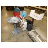 BIRD BATH, DEHUMIDIFIER, ROLLING STAND