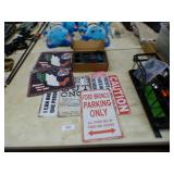 METAL SIGNS, RUBBER MATS