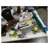 CONCRETE TOOLS, MIRACLE GRO, BOLTS, UMBRELLAS