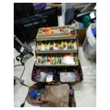 TACKLE BOX FULL OF TACKLE & MORE FISHING ITEMS