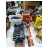 DRILL BITS, FIRE EXTINGUISHER, CAR CARE ITEMS