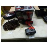 18 VOLT DRILL,CHARGER & BATTERY & RATCHET STRAPS