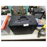 PAUL MITCHELL ALUMINUM CASE WITH HANDLE & WHEELS