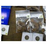50 WHEAT CENTS MIXED DATES