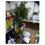 2 NEW FAKE TREES ONE LARGE ONE LITTLE