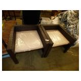 2 NEW OUTDOOR WICKER CHAIRS
