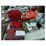 2 STADIUM SEATS, TOWELS, MORE