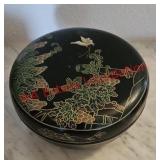 Chinese Black Laquer trinket box (entryway