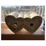 Hangable wood bird house decor  (behind kitchen