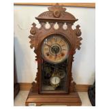 F.K. Roeber Mantle Clock (stairs)