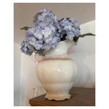 Vintage Water Pitcher with Faux flowers (dining