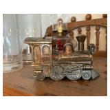 Metal Train Coin Bank (dining room)