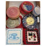 Hot pads and coasters lot  (kitchen)