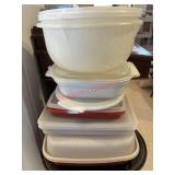 Vintage Lidded Tupperware Lot (dining room)