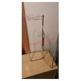 Brass colored Plant Stand (downstairs hallway)