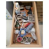 Contents of drawer - train room