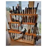Tool organizer loaded with precision tools -