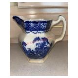Antique Flow Blue Pitcher (kitchen)