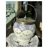 Crescent England Handled Ginger Jar  (behind