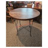 30" round table - downstairs living room