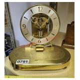 Brass clock, needs repair- off train room