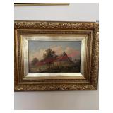 **** Antique Oil Painting by W. Reeves (Entryway)