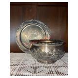 1800ï¿½s etched Quadruple Plate dishes  (spare