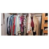 Clothing Lot on top rack (master closet)